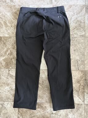 Under Armour Pants Straight Black Golf Men’s 36x30 (0121)